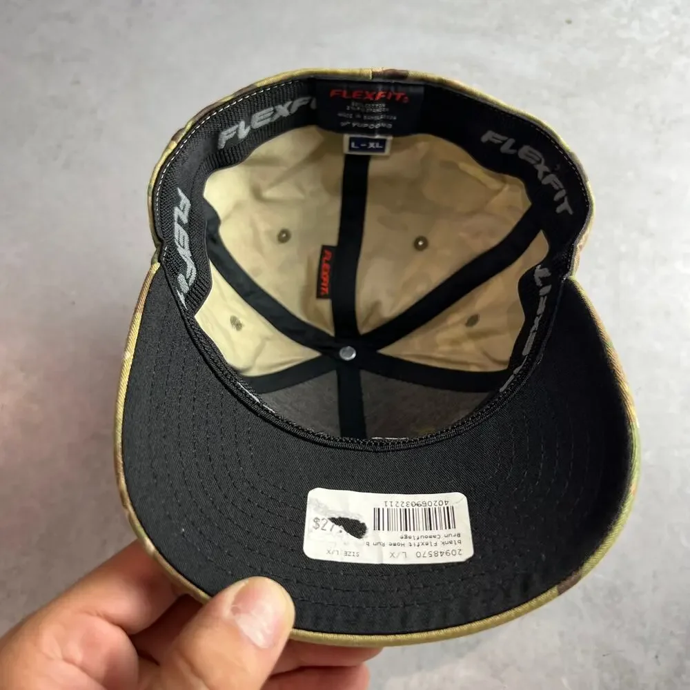 Las Vegas Life USA Mens Camo FLEXFIT Hat Embroidered Large-XLarge Baseball Cap